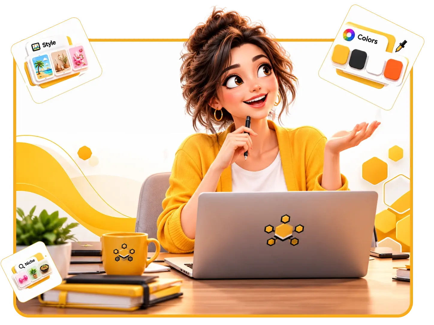 Bee's Choice picks the niche, style, colors and price for you