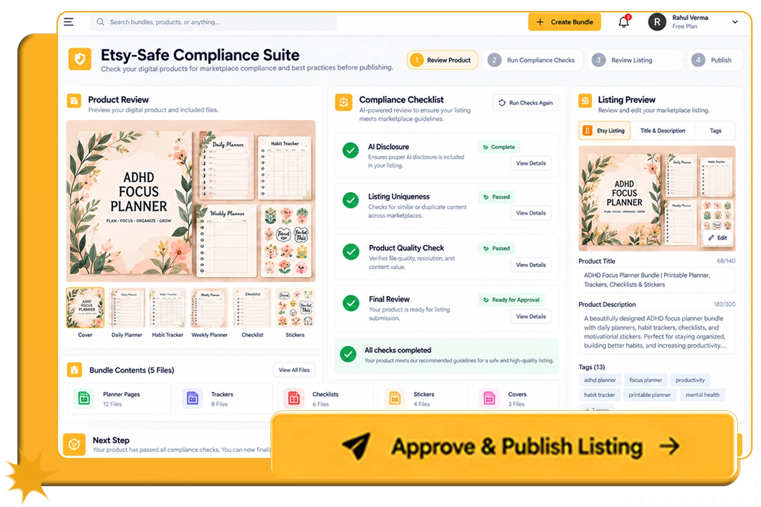 Etsy-safe compliance suite