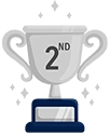 Second place trophy
