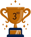 Third place trophy