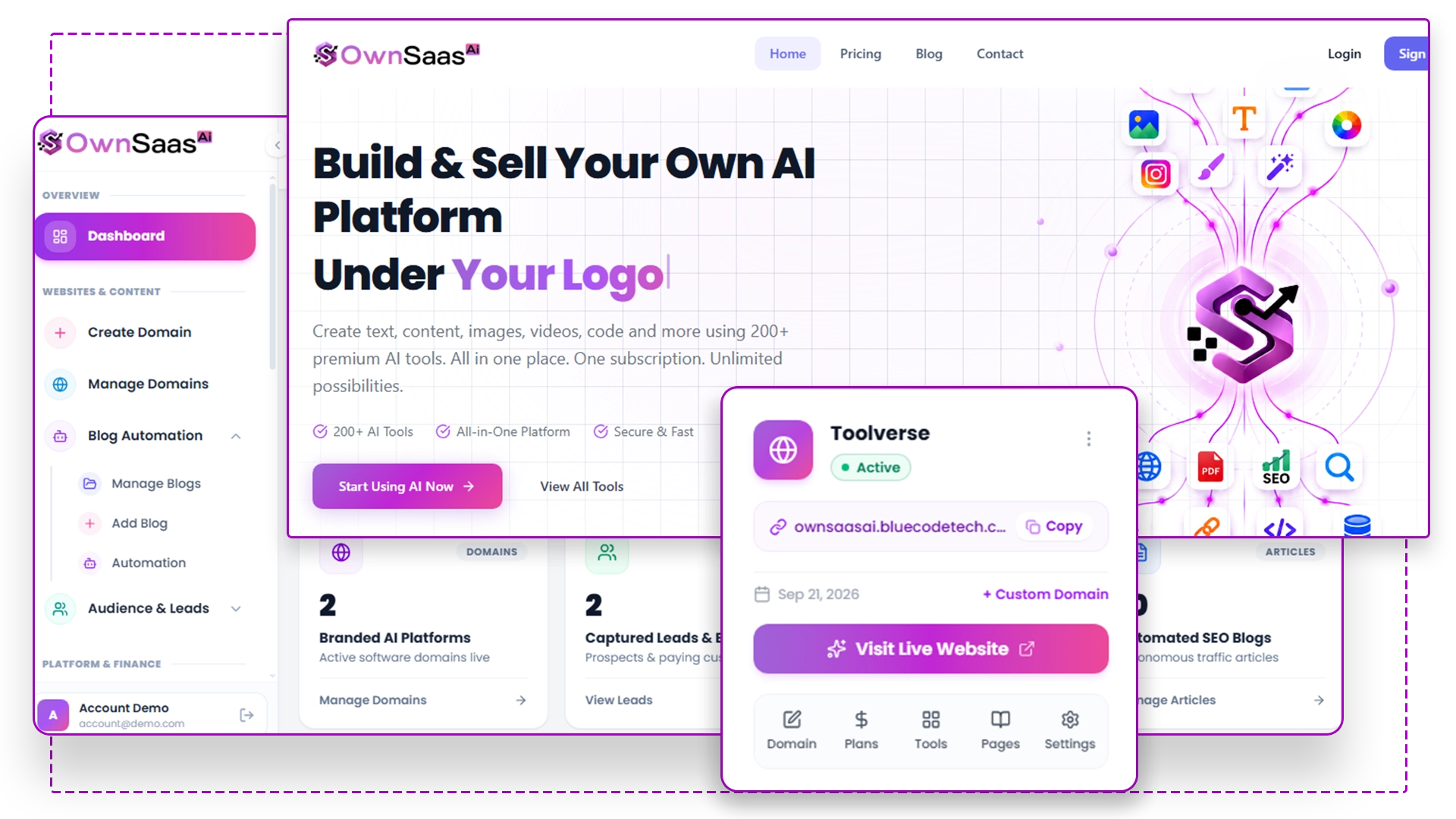 Your branded dashboard